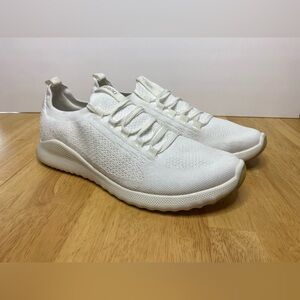 Aetrex Carly Size 10.5 White Orthotic Walking Arch Support Sneakers Shoes